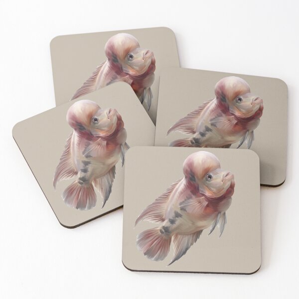 Item preview, Painted Flowerhorn Cichlid Autumn Art designed and sold by MythicCotton.