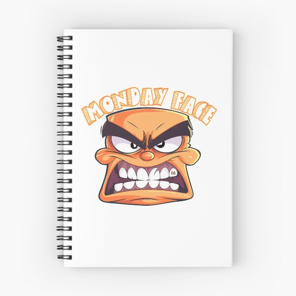 Item preview, Monday Face Angry Cartoon Mascot Grumpy Vintage Comic Orange Monster Streetwear Graphic designed and sold by DesignArtist.ia.