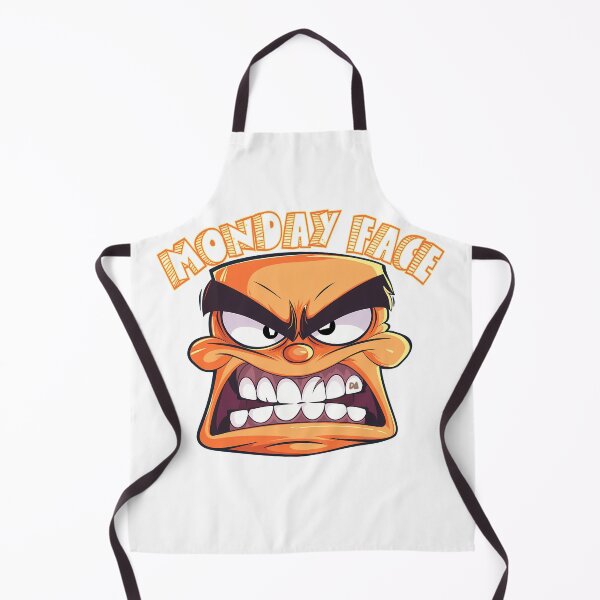 Item preview, Monday Face Angry Cartoon Mascot Grumpy Vintage Comic Orange Monster Streetwear Graphic designed and sold by DesignArtist.ia.