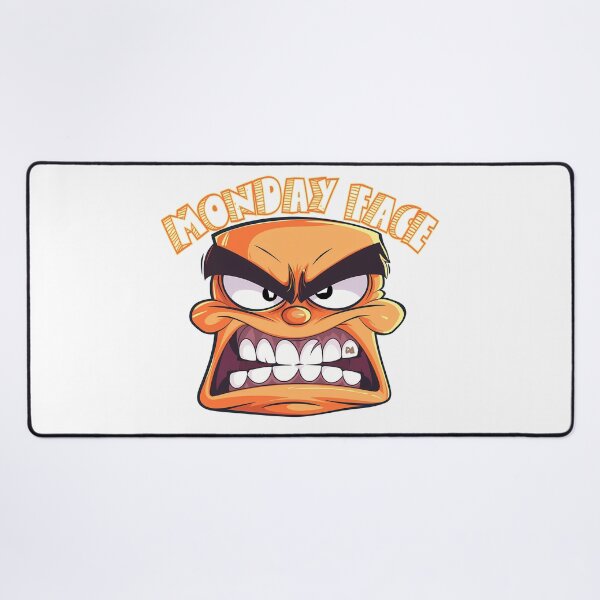 Item preview, Monday Face Angry Cartoon Mascot Grumpy Vintage Comic Orange Monster Streetwear Graphic designed and sold by DesignArtist.ia.