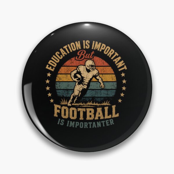 Item preview, Education Is Important But Football Is Importanter Football Fan Player Athlete Gift designed and sold by JonesFlora2025.
