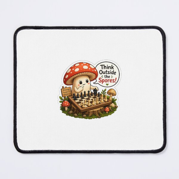Item preview, Mushroom Playing Chess designed and sold by Raj Studio.