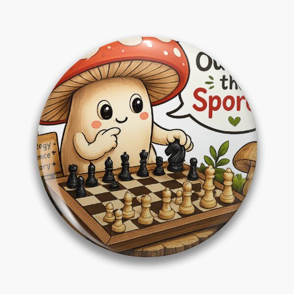 Item preview, Mushroom Playing Chess designed and sold by Raj Studio.