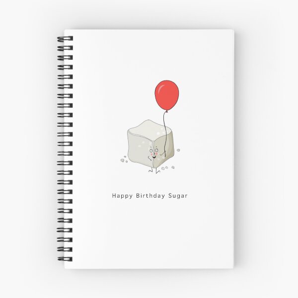 Item preview, Birthday sugar cube with a red balloon designed and sold by By The Moon.