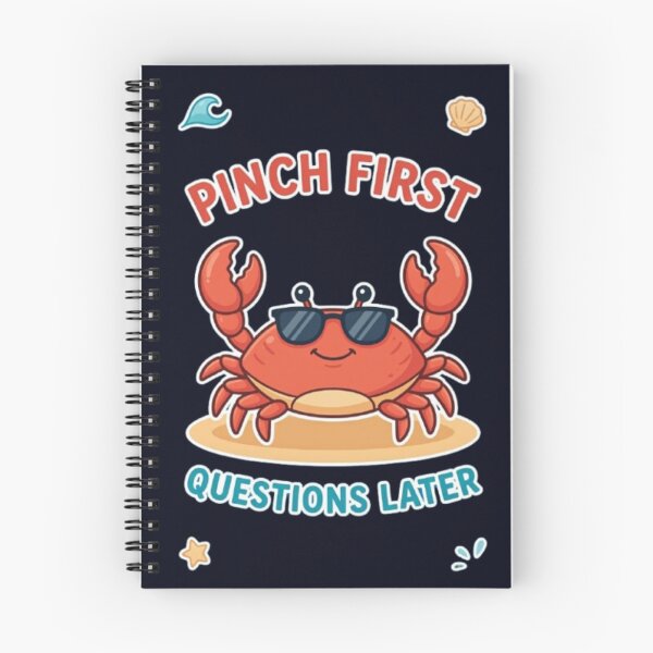 Item preview, Pinch First Questions Later Funny Crab Beach Ocean Summer Lover TshirtLover Tshirt designed and sold by HopeAndHustle.