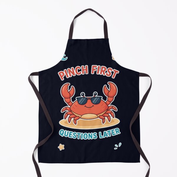 Item preview, Pinch First Questions Later Funny Crab Beach Ocean Summer Lover TshirtLover Tshirt designed and sold by HopeAndHustle.