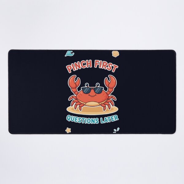 Item preview, Pinch First Questions Later Funny Crab Beach Ocean Summer Lover TshirtLover Tshirt designed and sold by HopeAndHustle.