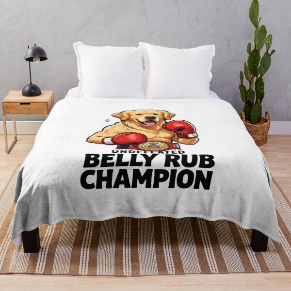 Item preview, Undefeated Belly Rub Champion – Funny Boxer Dog designed and sold by GoldenPaw Society.
