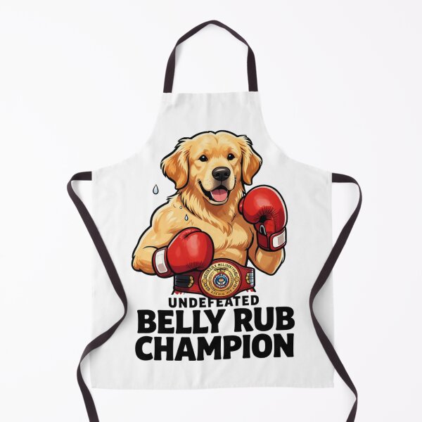 Item preview, Undefeated Belly Rub Champion – Funny Boxer Dog designed and sold by GoldenPaw Society.