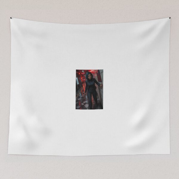 Item preview, Blue Haired Woman in Panic at Subway Station designed and sold by CathryneDelamort.