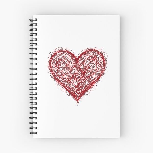 Item preview, Messy Red Scribble Heart Tangled Line Art designed and sold by seven things shop.