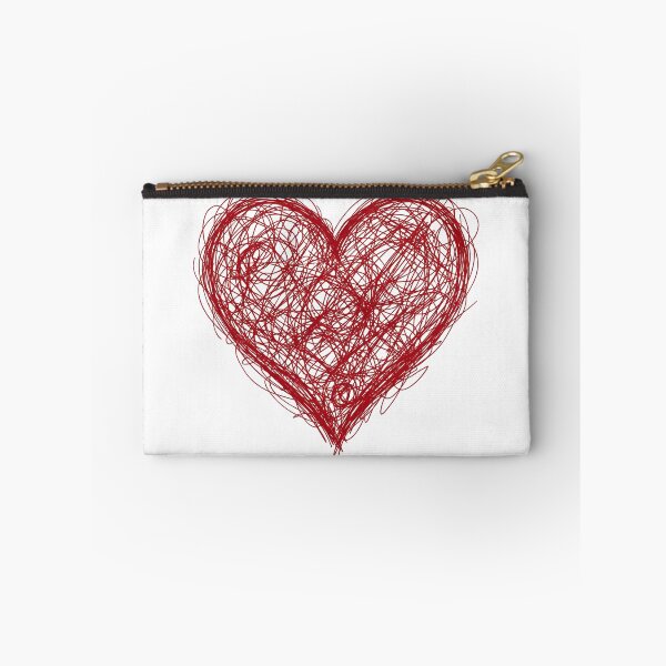 Item preview, Messy Red Scribble Heart Tangled Line Art designed and sold by seven things shop.
