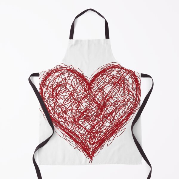 Item preview, Messy Red Scribble Heart Tangled Line Art designed and sold by seven things shop.