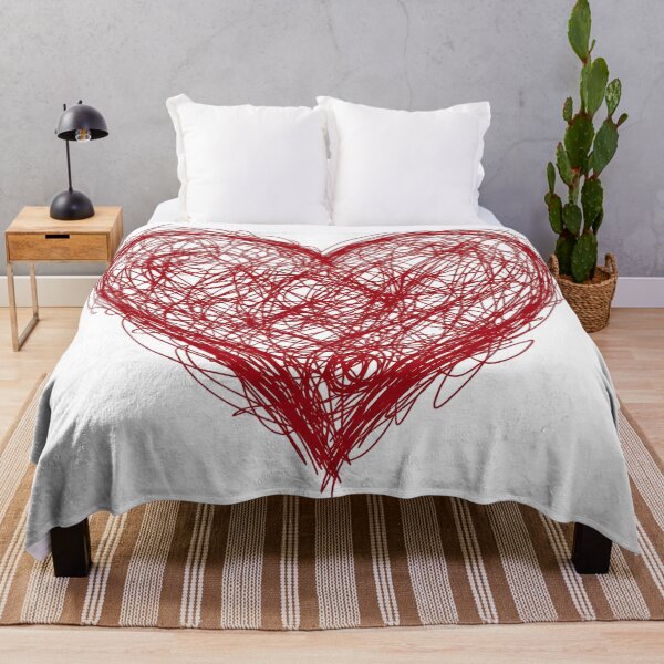 Item preview, Messy Red Scribble Heart Tangled Line Art designed and sold by seven things shop.
