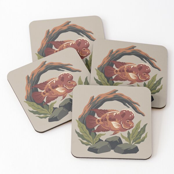 Item preview, Rustic Driftwood Flowerhorn Cichlid designed and sold by MythicCotton.