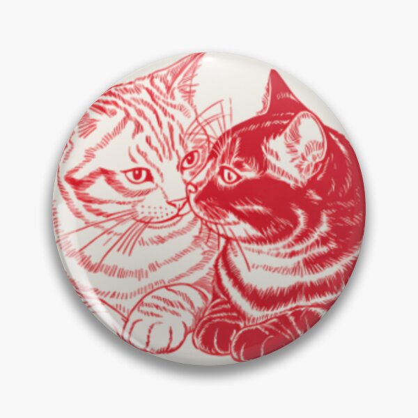 Item preview, Cozy Cat Love – Cute Romantic Cats T‑Shirt & Sticker designed and sold by ZyxDes.