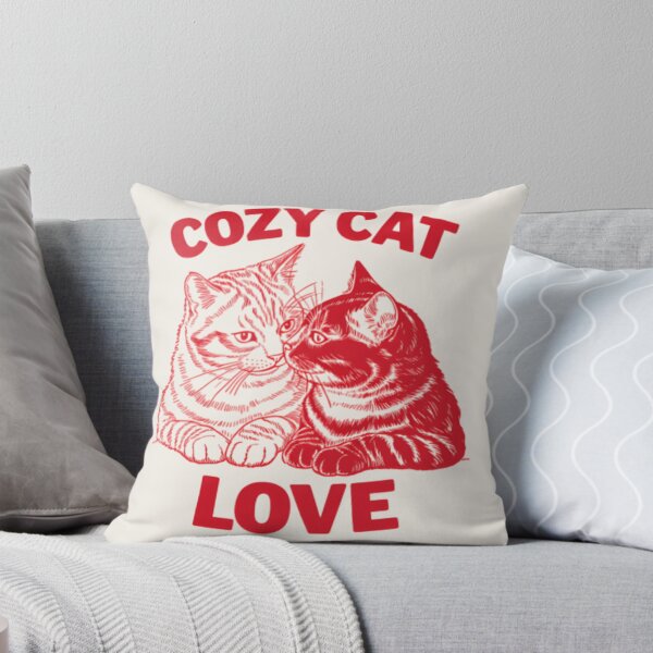 Item preview, Cozy Cat Love – Cute Romantic Cats T‑Shirt & Sticker designed and sold by ZyxDes.