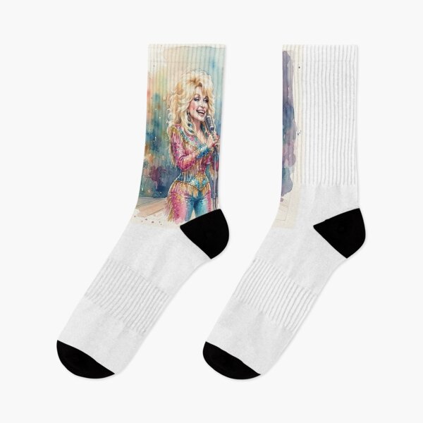 Item preview, Dolly Parton and Kenny Rogers Watercolor Painting designed and sold by Halifaxartguy.