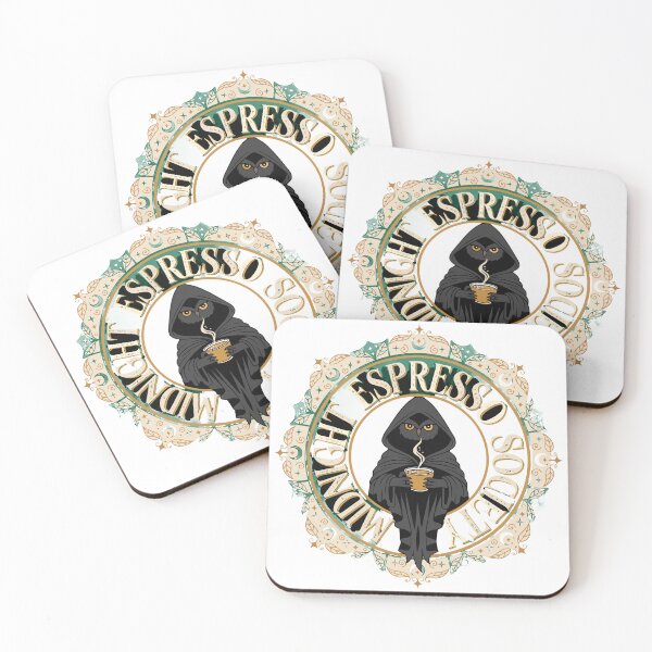 Item preview,  Vintage Gothic Coffee Sticker designed and sold by inkfusionhub99.