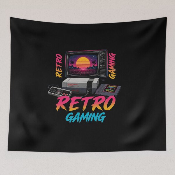 Item preview, Retro Gaming T-Shirt – 80s Arcade Neon Shirt, Vintage Gamer Tee, Pixel Art Console Graphic, Old School Gamer Shirt designed and sold by Artimax-Studio.