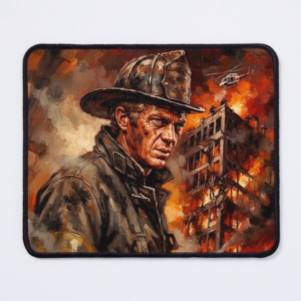 Item preview, The Towering Inferno Steve McQueen Disaster Fine Art Tribute  designed and sold by Art's Diner.
