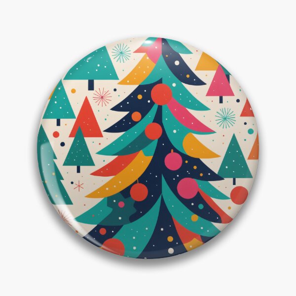 Item preview, Colorful Riso Christmas Tree designed and sold by PinOasisco.