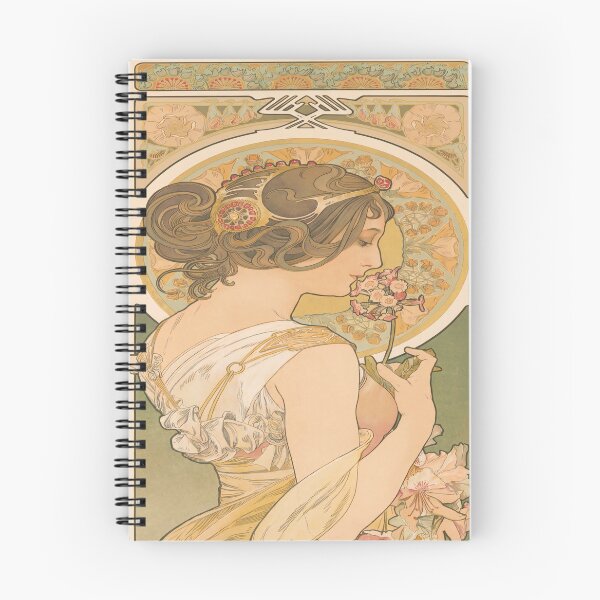 Item preview, Woman Smelling Flowers Nouveau Panel designed and sold by artofuniverse.