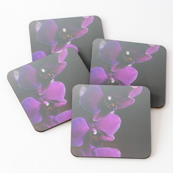 Item preview, Purple Orchid on Dark Background designed and sold by oktariansyah7.