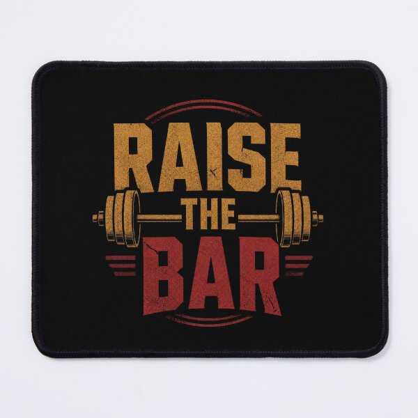 Item preview, Raise The Bar Gym Motivational Barbell Fitness T-Shirt designed and sold by HYPNK.