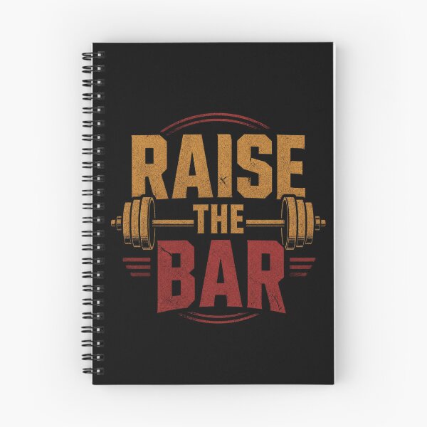 Item preview, Raise The Bar Gym Motivational Barbell Fitness T-Shirt designed and sold by HYPNK.
