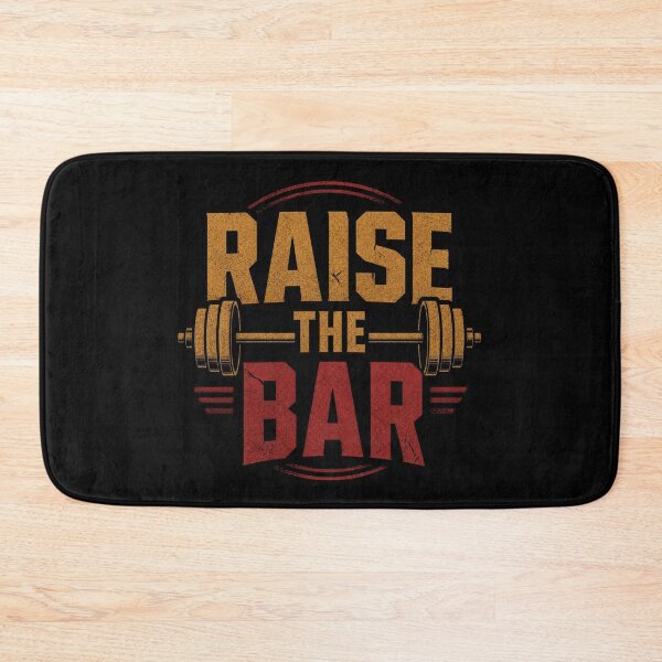 Item preview, Raise The Bar Gym Motivational Barbell Fitness T-Shirt designed and sold by HYPNK.