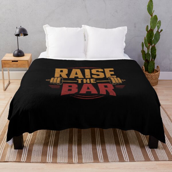Item preview, Raise The Bar Gym Motivational Barbell Fitness T-Shirt designed and sold by HYPNK.