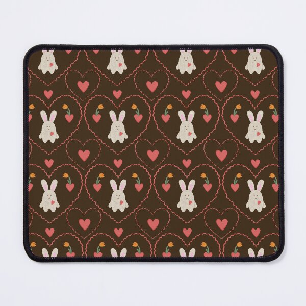 Item preview, Cute Valentine Bunny Hearts Seamless Pattern For Romantic Gifts designed and sold by EL-Lebedenko.