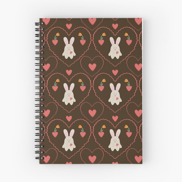 Item preview, Cute Valentine Bunny Hearts Seamless Pattern For Romantic Gifts designed and sold by EL-Lebedenko.