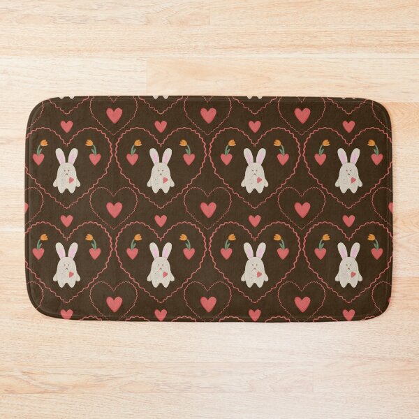 Item preview, Cute Valentine Bunny Hearts Seamless Pattern For Romantic Gifts designed and sold by EL-Lebedenko.
