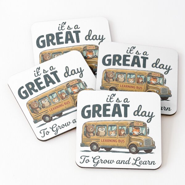 Item preview, It's a Great Day to Grow and Learn | Cute Teacher Shirt | Back to School Design | School Bus & Woodland Animals designed and sold by TheDigitalArtisianHub.