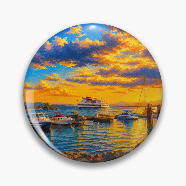 Item preview, Burlington, Vermont, Lago Champlain, puesta de sol designed and sold by Vermont Gifts and Art.