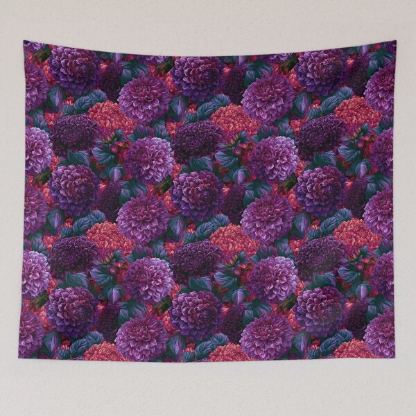 Item preview, Lush Dahlias Texture - Hawaiian Flower Pattern  - Retirement Gifts for Mom designed and sold by RoyalStarsPatts.