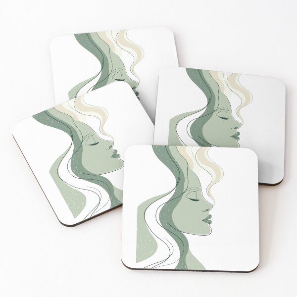 Item preview, Breathe Minimalist Line Art Portrait designed and sold by SophiaGallery.