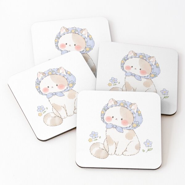 Item preview, Cute Kitten in Blue Bonnet designed and sold by Partoon-dp.