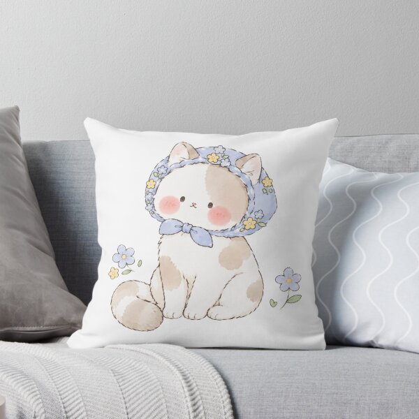 Item preview, Cute Kitten in Blue Bonnet designed and sold by Partoon-dp.