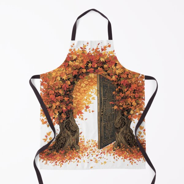 Aperçu de l'œuvre La porte cachée en automne créée et vendue par catcurio.