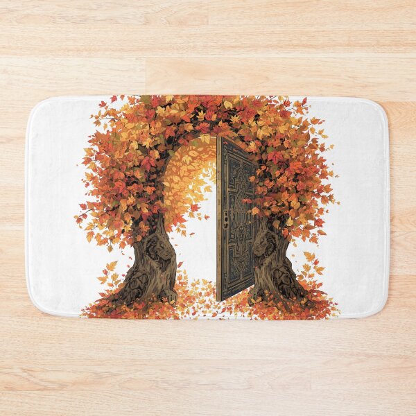 Item preview, The Door Hidden in Autumn designed and sold by catcurio.