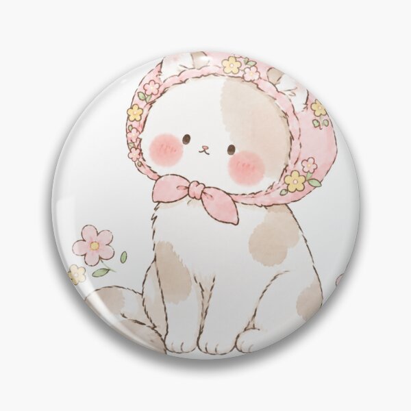 Item preview, Cute Kitten in Pink Bonnet designed and sold by Partoon-dp.