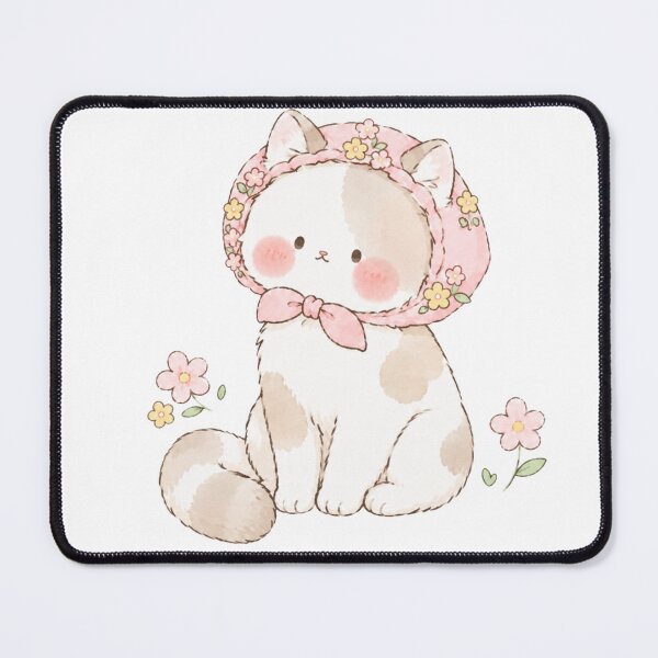 Item preview, Cute Kitten in Pink Bonnet designed and sold by Partoon-dp.