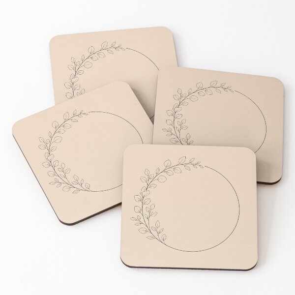 Item preview, Minimalist Eucalyptus Botanical Line Art Circular Template designed and sold by MissoStudio.