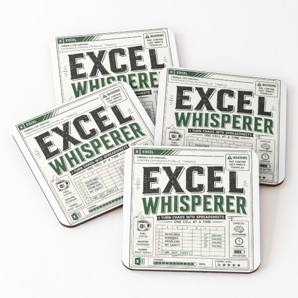 Item preview, Excel Whisperer Funny Spreadsheet Office Worker Design designed and sold by Eng-Art.