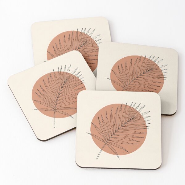 Item preview, Abstract Terracotta Sun and Palm Leaf Boho Graphic Template designed and sold by MissoStudio.
