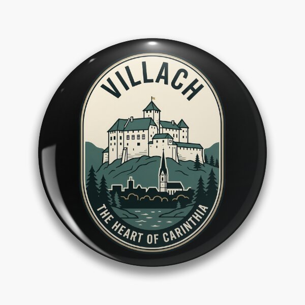 Item preview, Villach Austria Heart of Carinthia Vintage Travel Emblem designed and sold by k3rstman1.