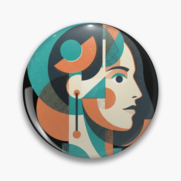 Item preview, Abstract Geometric Woman Portrait designed and sold by seven things shop.